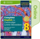 Complete English for Cambridge Lower Secondary Online Student Book 8 - Book