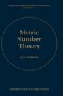 Metric Number Theory - Book