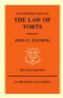 An Introduction to the Law of Torts - Book