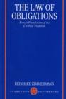 The Law of Obligations : Roman Foundations of the Civilian Tradition - Book