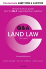 Concentrate Questions and Answers Land Law : Law Q&A Revision and Study Guide - Book
