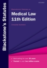 Blackstone's Statutes on Medical Law - Book