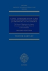 Civil Jurisdiction and Judgements in Europe : The Brussels I Regulation, the Lugano Convention, and the Hague Choice of Court Convention - Book
