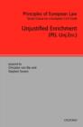 Principles of European Law : Unjustified Enrichment - Book