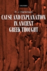 Cause and Explanation in Ancient Greek Thought - Book