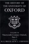 The History of the University of Oxford: Volume VII: Nineteenth-Century Oxford, Part 2 - Book