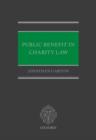 Public Benefit in Charity Law - Book