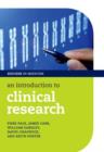 An Introduction to Clinical Research - Book
