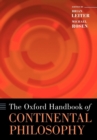 The Oxford Handbook of Continental Philosophy - Book