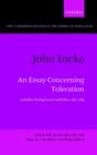 John Locke: An Essay concerning Toleration : And Other Writings on Law and Politics, 1667-1683 - Book
