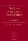 The Law of the Constitution - Book
