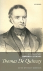 Thomas De Quincey : Selected Writings - Book