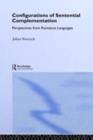 Configurations of Sentential Complementation : Perspectives from Romance Languages - eBook