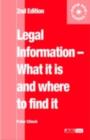 Legal Information: what it is and where to find it - eBook