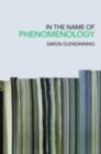 In the Name of Phenomenology - eBook