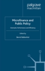 Microfinance and Public Policy : Outreach, Performance and Efficiency - eBook