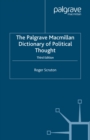 The Palgrave Macmillan Dictionary of Political Thought - eBook