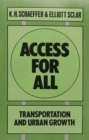Access for All : Transportation and Urban Growth - Book