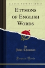 Etymons of English Words - eBook