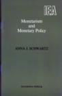 Monetarism and Monetary Policy - Book
