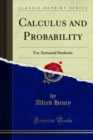 Calculus and Probability : For Actuarial Students - eBook