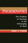 Psychosemantics : The Problem of Meaning in the Philosophy of Mind - eBook