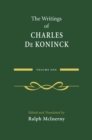 The Writings of Charles De Koninck : Volume 1 - Book