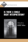 Is There a Single Right Interpretation? - Book