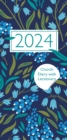 Church Pocket Book and Diary 2024 Navy Floral with Lectionary - Book