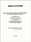 Research Priorities for Airborne Particulate Matter : IV. Continuing Research Progress - Book