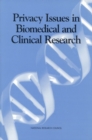 Privacy Issues in Biomedical and Clinical Research - eBook