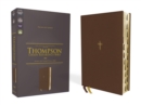 NASB, Thompson Chain-Reference Bible, Leathersoft, Brown, 1995 Text, Red Letter, Thumb Indexed, Comfort Print - Book