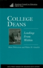 College Deans : Leading from Within - eBook