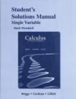 Student's Solutions Manual for Calculus for Scientists and Engineers, Single Variable - Book