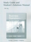 Study Guide and Student's Solutions Manual for Business Statistics : A First Course - Book