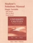 Student Solutions Manual for University Calculus : Early Transcendentals, Single Variable - Book