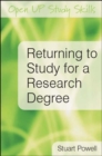 Returning to Study for a Research Degree - Book