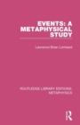 Events: A Metaphysical Study - Book