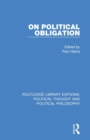 On Political Obligation - Book