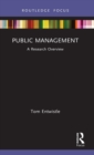 Public Management : A Research Overview - Book