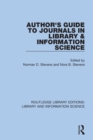 Author's Guide to Journals in Library & Information Science - Book