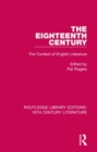The Eighteenth Century : The Context of English Literature - Book