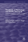 Handbook of Psychology and Health, Volume IV : Social Psychological Aspects of Health - Book