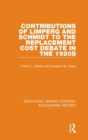 Contributions of Limperg and Schmidt to the Replacement Cost Debate in the 1920s - Book