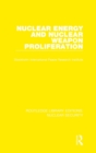 Nuclear Energy and Nuclear Weapon Proliferation - Book
