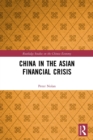 China in the Asian Financial Crisis - Book