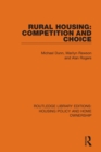 Rural Housing: Competition and Choice - Book
