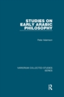 Studies on Early Arabic Philosophy - Book