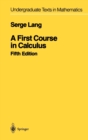 A First Course in Calculus - Book