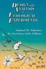 Design and Analysis of Ecological Experiments - Book